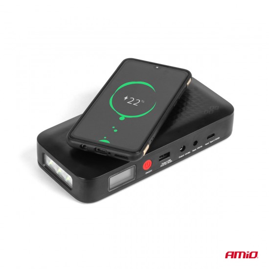 AMC-04055/AM - ΕΚΚΙΝΗΤΗΣ ΜΠΑΤΑΡΙΑΣ - STARTER POWERBANK 12V 4000mAh 800A ΜΕ ΟΘΟΝΗ LCD & ΑΣΥΡΜΑΤΗ ΦΟΡΤΙΣΗ ΑΜΙΟ - 1 τεμ. ΕΚΚΙΝΗΤΗΣ ΜΠΑΤΑΡΙΑΣ - STARTER POWERBANK 12V 4000mAh 800A ΜΕ ΟΘΟΝΗ LCD & ΑΣΥΡΜΑΤΗ ΦΟΡΤΙΣΗ ΑΜΙΟ - 1 τεμ.