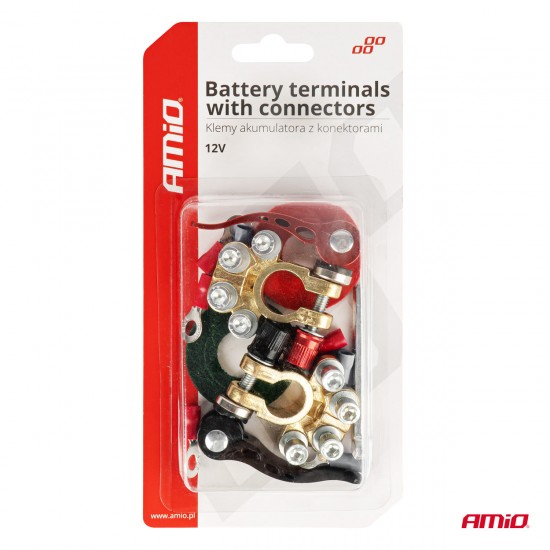 AMC-04058/AM - ΠΟΛΟΙ ΜΠΑΤΑΡΙΑΣ / ΑΚΡΟΔΕΚΤΕΣ 12V 40A ΜΕ ΣΦΙΓΚΤΗΡΕΣ & ΣΥΝΔΕΣΜΟΥΣ ΚΕΦΑΛΗΣ AMIO - ΣΕΤ ΠΟΛΟΙ ΜΠΑΤΑΡΙΑΣ / ΑΚΡΟΔΕΚΤΕΣ 12V 40A ΜΕ ΣΦΙΓΚΤΗΡΕΣ & ΣΥΝΔΕΣΜΟΥΣ ΚΕΦΑΛΗΣ AMIO - ΣΕΤ