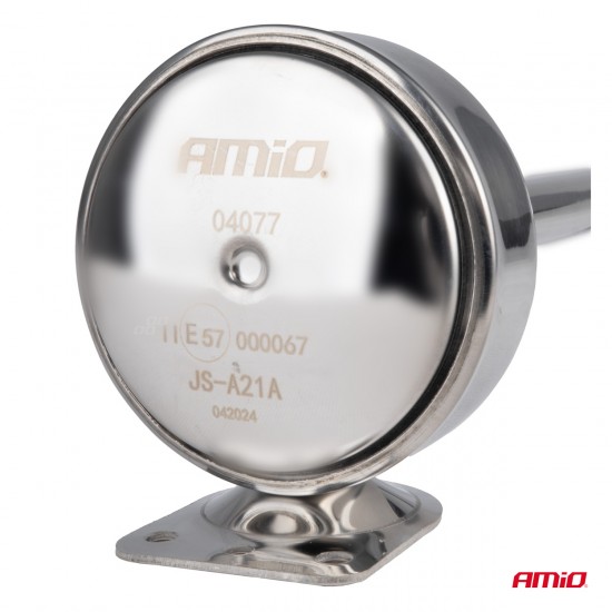 AMC-04077/AM - ΚΟΡΝΑ ΠΝΕΥΜΑΤΙΚΗ ΜΟΝΗ 12/24V 115dB HIGH TONE ΜΗΚΟΣ:520mm ΧΡΩΜΙΟ ΑΜΙΟ - 1 ΤΕΜ. ΚΟΡΝΑ ΠΝΕΥΜΑΤΙΚΗ ΜΟΝΗ 12/24V 115dB HIGH TONE ΜΗΚΟΣ:520mm ΧΡΩΜΙΟ ΑΜΙΟ - 1 ΤΕΜ.