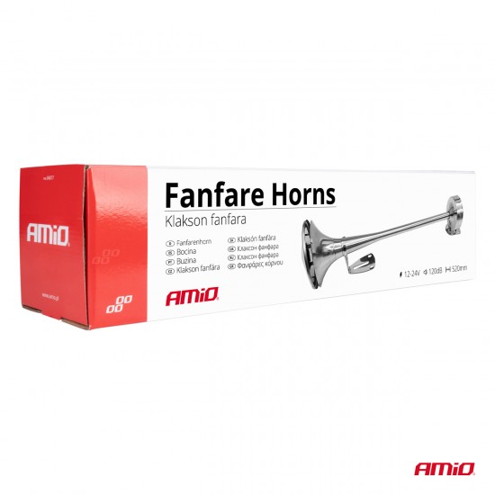 AMC-04077/AM - ΚΟΡΝΑ ΠΝΕΥΜΑΤΙΚΗ ΜΟΝΗ 12/24V 115dB HIGH TONE ΜΗΚΟΣ:520mm ΧΡΩΜΙΟ ΑΜΙΟ - 1 ΤΕΜ. ΚΟΡΝΑ ΠΝΕΥΜΑΤΙΚΗ ΜΟΝΗ 12/24V 115dB HIGH TONE ΜΗΚΟΣ:520mm ΧΡΩΜΙΟ ΑΜΙΟ - 1 ΤΕΜ.