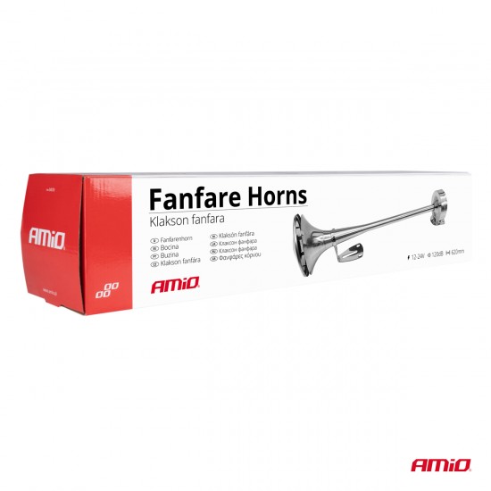 AMC-04078/AM - ΚΟΡΝΑ ΠΝΕΥΜΑΤΙΚΗ ΜΟΝΗ 12/24V 115dB LOW TONE ΜΗΚΟΣ:620mm ΧΡΩΜΙΟ ΑΜΙΟ - 1 ΤΕΜ. ΚΟΡΝΑ ΠΝΕΥΜΑΤΙΚΗ ΜΟΝΗ 12/24V 115dB LOW TONE ΜΗΚΟΣ:620mm ΧΡΩΜΙΟ ΑΜΙΟ - 1 ΤΕΜ.