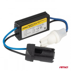 Amio - ΑΝΤΙΣΤΑΣΗ ΓΙΑ ΛΑΜΠΑΚΙΑ LED T10 W5W 12V 3.2W - 1 τεμ. (04087/AM) Amio - ΑΝΤΙΣΤΑΣΗ ΓΙΑ ΛΑΜΠΑΚΙΑ LED T10 W5W 12V 3.2W - 1 τεμ. (04087/AM)