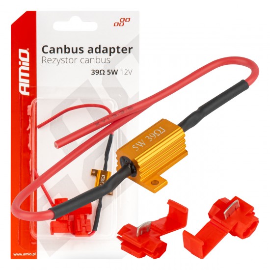 AMC-04090/AM - ΑΝΤΙΣΤΑΣΗ CAN-BUS 12V 5W 39Ω (CANCELLER) AMIO - 1 τεμ. ΑΝΤΙΣΤΑΣΗ CAN-BUS 12V 5W 39Ω (CANCELLER) AMIO - 1 τεμ.