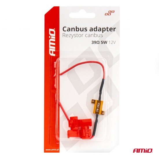 AMC-04090/AM - ΑΝΤΙΣΤΑΣΗ CAN-BUS 12V 5W 39Ω (CANCELLER) AMIO - 1 τεμ. ΑΝΤΙΣΤΑΣΗ CAN-BUS 12V 5W 39Ω (CANCELLER) AMIO - 1 τεμ.