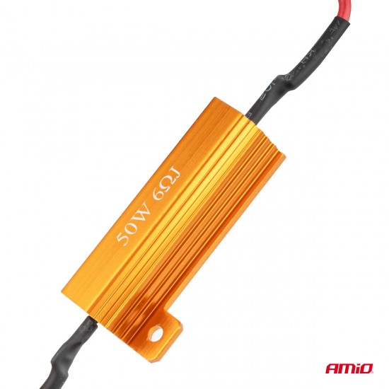 AMC-04094/AM - ΑΝΤΙΣΤΑΣΗ CAN-BUS 12V 50W 6Ω (CANCELLER) AMIO - 1 τεμ. ΑΝΤΙΣΤΑΣΗ CAN-BUS 12V 50W 6Ω (CANCELLER) AMIO - 1 τεμ.