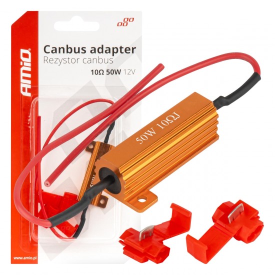 AMC-04096/AM - ΑΝΤΙΣΤΑΣΗ CAN-BUS 12V 50W 10Ω (CANCELLER) AMIO - 1 τεμ. ΑΝΤΙΣΤΑΣΗ CAN-BUS 12V 50W 10Ω (CANCELLER) AMIO - 1 τεμ.