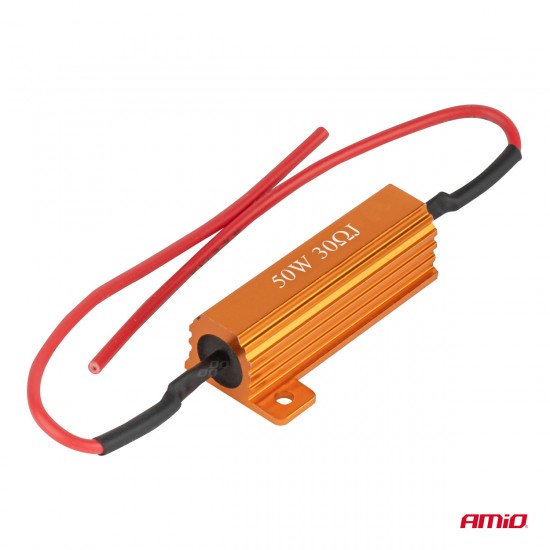 AMC-04097/AM - ΑΝΤΙΣΤΑΣΗ CAN-BUS 12V 50W 30Ω (CANCELLER) ΑΜΙΟ - 1 τεμ. ΑΝΤΙΣΤΑΣΗ CAN-BUS 12V 50W 30Ω (CANCELLER) ΑΜΙΟ - 1 τεμ.