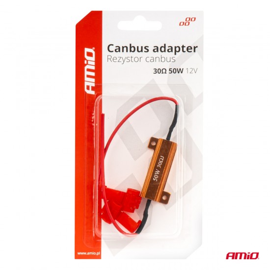 AMC-04097/AM - ΑΝΤΙΣΤΑΣΗ CAN-BUS 12V 50W 30Ω (CANCELLER) ΑΜΙΟ - 1 τεμ. ΑΝΤΙΣΤΑΣΗ CAN-BUS 12V 50W 30Ω (CANCELLER) ΑΜΙΟ - 1 τεμ.