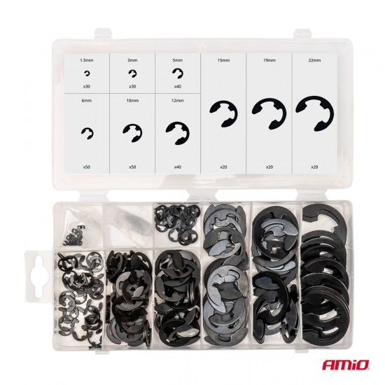 AMC-04124/AM - ΚΛΙΠΣ/ΑΣΦΑΛΕΙΕΣ ΕΞΩΤΕΡΙΚΕΣ E-CLIP ΜΕΤΑΛΛΙΚΑ ΣΕΤ ΔΙΑΦΟΡΑ ΜΕΓΕΘΗ AMIO - 300 τεμ. ΚΛΙΠΣ/ΑΣΦΑΛΕΙΕΣ ΕΞΩΤΕΡΙΚΕΣ E-CLIP ΜΕΤΑΛΛΙΚΑ ΣΕΤ ΔΙΑΦΟΡΑ ΜΕΓΕΘΗ AMIO - 300 τεμ.