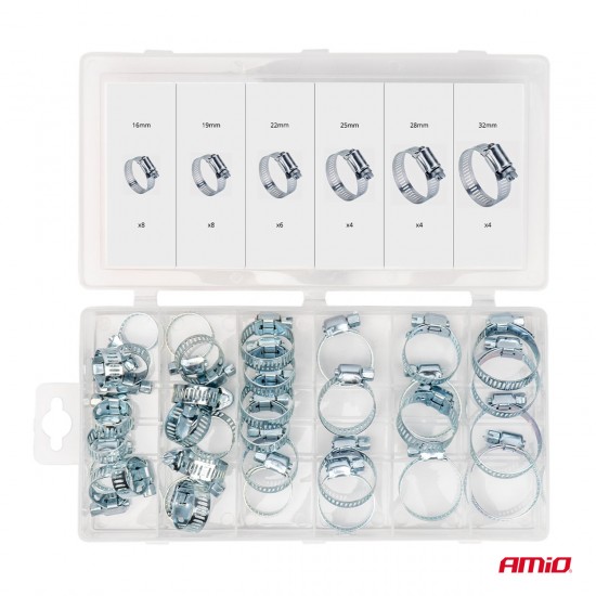 ΚΟΛΙΕΔΕΣ ΣΦΙΓΚΤΗΡΕΣ - ΔΙΑΦΟΡΑ ΜΕΓΕΘΗ ΑΤΣΑΛΙΝΟΙ AMIO - 34 τεμ.