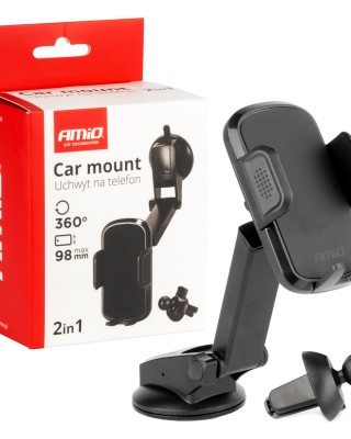 Amio - ΒΑΣΗ ΣΤΗΡΙΞΗΣ ΚΙΝΗΤΟΥ ΓΙΑ ΤΖΑΜΙ/ΑΕΡΑΓΩΓΟ 360° ΜΕ ΡΥΘΜΙΖΟΜΕΝΟ ΜΠΡΑΤΣΟ - 1 τεμ. (04136/AM)