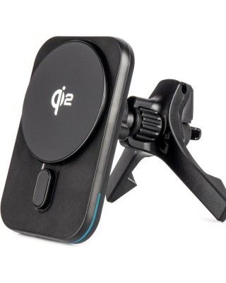 Amio - ΒΑΣΗ ΣΤΗΡΙΞΗΣ ΚΙΝΗΤΟΥ ΓΙΑ ΑΕΡΑΓΩΓΟ ΜΑΓΝΗΤΙΚΗ ΜΕ ΑΣΥΡΜΑΤΗ ΦΟΡΤΙΣΗ QUICK CHARGE QI2 15W 360° - 1 Τεμ. (04180/AM)