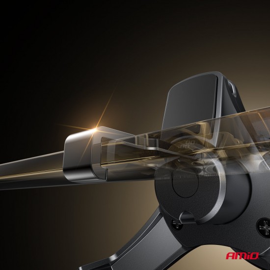 ΒΑΣΗ ΣΤΗΡΙΞΗΣ ΚΙΝΗΤΟΥ ΓΙΑ ΑΕΡΑΓΩΓΟ ΜΑΓΝΗΤΙΚΗ ΜΕ ΑΣΥΡΜΑΤΗ ΦΟΡΤΙΣΗ QUICK CHARGE QI2 15W 360° AMIO - 1 Τεμ.