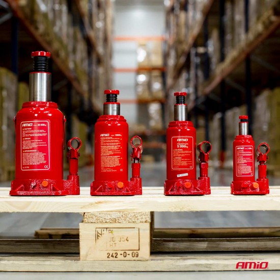 ΓΡΥΛΟΣ ΥΔΡΑΥΛΙΚΟΣ 2 ΤΟΝΩΝ (2.000kg) ΑΝΥΨΩΣΗ: 148-278mm ΜΕ ΒΑΛΙΤΣΑΚΙ AMIO - 1 τεμ.