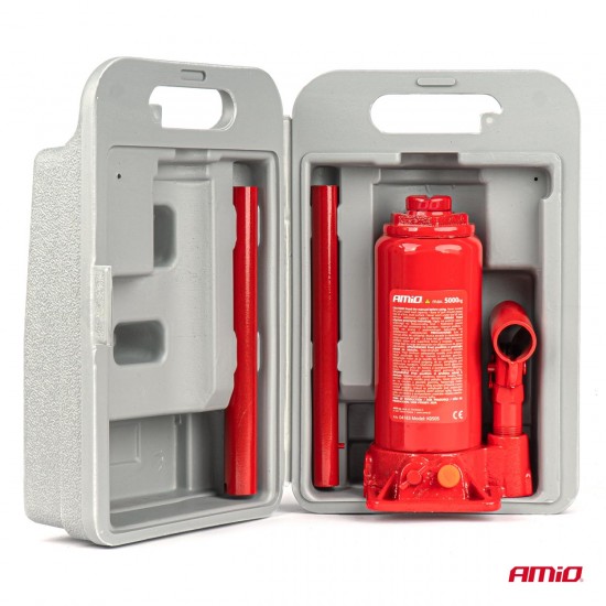 ΓΡΥΛΟΣ ΥΔΡΑΥΛΙΚΟΣ 5 ΤΟΝΩΝ (5.000kg) ΑΝΥΨΩΣΗ: 195-380mm ΜΕ ΒΑΛΙΤΣΑΚΙ AMIO - 1 τεμ.