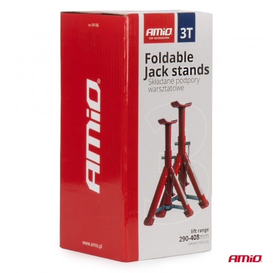 ΣΤΡΙΠΟΔΑ 3 ΕΠΙΠΕΔΩΝ 3 ΤΟΝΩΝ (3.000kg) ΥΨΟΥΣ 290-408mm ΑΜΙΟ - 2 ΤΕΜ.