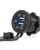 AMC-04216/AM - ΠΡΙΖΑ ΜΕ 2 ΘΥΡΕΣ USB ΚΑΙ ΚΑΠΑΚΙ ΜΑΥΡΗ 12/24V 3.1A ΑΔΙΑΒΡΟΧΗ ΜΕ ΜΠΛΕ LED ΦΩΣ ΕΝΔΕΙΞΗΣ AMIO - 1 ΤΕΜ. ΠΡΙΖΑ ΜΕ 2 ΘΥΡΕΣ USB ΚΑΙ ΚΑΠΑΚΙ ΜΑΥΡΗ 12/24V 3.1A ΑΔΙΑΒΡΟΧΗ ΜΕ ΜΠΛΕ LED ΦΩΣ ΕΝΔΕΙΞΗΣ AMIO - 1 ΤΕΜ.