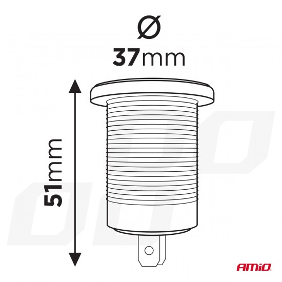AMC-04221/AM - ΠΡΙΖΑ ΜΕ 2 ΘΥΡΕΣ USB ΚΑΙ ΚΑΠΑΚΙ 12/24V QUICK CHARGE 3.0 ΑΔΙΑΒΡΟΧΗ ΜΕ ΚΟΚΚΙΝΟ LED ΦΩΣ ΜΑΥΡΗ ΑΜΙΟ - 1 τεμ. ΠΡΙΖΑ ΜΕ 2 ΘΥΡΕΣ USB ΚΑΙ ΚΑΠΑΚΙ 12/24V QUICK CHARGE 3.0 ΑΔΙΑΒΡΟΧΗ ΜΕ ΚΟΚΚΙΝΟ LED ΦΩΣ ΜΑΥΡΗ ΑΜΙΟ - 1 τεμ.
