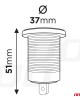 AMC-04221/AM - ΠΡΙΖΑ ΜΕ 2 ΘΥΡΕΣ USB ΚΑΙ ΚΑΠΑΚΙ 12/24V QUICK CHARGE 3.0 ΑΔΙΑΒΡΟΧΗ ΜΕ ΚΟΚΚΙΝΟ LED ΦΩΣ ΜΑΥΡΗ ΑΜΙΟ - 1 τεμ. ΠΡΙΖΑ ΜΕ 2 ΘΥΡΕΣ USB ΚΑΙ ΚΑΠΑΚΙ 12/24V QUICK CHARGE 3.0 ΑΔΙΑΒΡΟΧΗ ΜΕ ΚΟΚΚΙΝΟ LED ΦΩΣ ΜΑΥΡΗ ΑΜΙΟ - 1 τεμ.