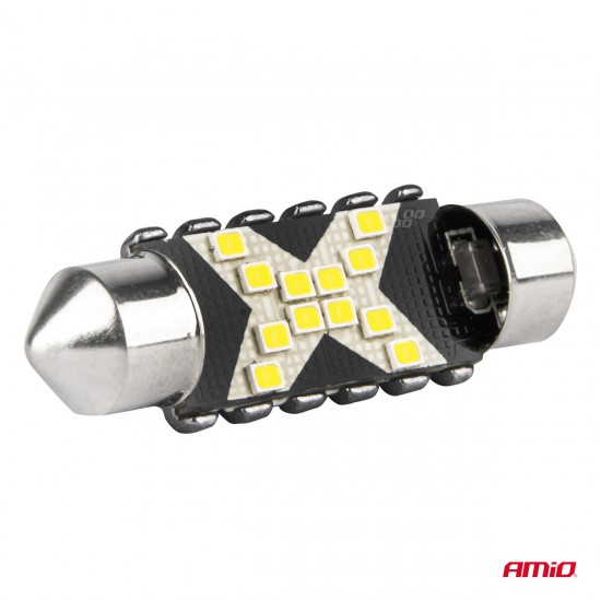 AMC-04236/AM - ΛΑΜΠΑΚΙΑ ΠΛΑΦΟΝΙΕΡΑΣ 36mm 12/24V C5W 5500K 12xSMD 2016 CAN-BUS FESTOON (ΛΕΥΚΟ) ΑΜΙΟ - 2 ΤΕΜ. ΛΑΜΠΑΚΙΑ ΠΛΑΦΟΝΙΕΡΑΣ 36mm 12/24V C5W 5500K 12xSMD 2016 CAN-BUS FESTOON (ΛΕΥΚΟ) ΑΜΙΟ - 2 ΤΕΜ.