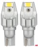 Amio - Λάμπα LED CANBUS T15 (W16W) 2SMD 3570 Λευκή 6000K 12V/24V για Φώτα Όπισθεν & Βοηθητικό Φωτισμό - 2τεμ. (04257/AM)