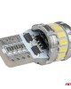 Amio - Λάμπα LED CANBUS T10 (W5W) 16SMD 3014 + 2SMD 3030 Λευκή 6000K 12V/24V για Φώτα Θέσης, Πινακίδας & Εσωτερικού - 2τεμ. (04260/AM)