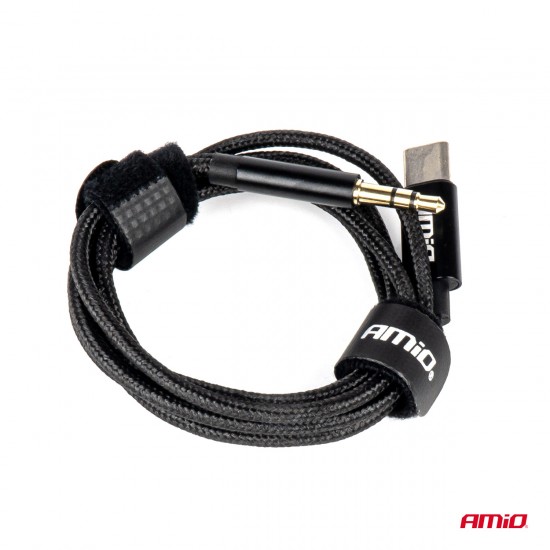 AMC-04294/AM - ΚΑΛΩΔΙΟ ΣΥΝΔΕΣΗΣ ΑΝΤΑΠΤΟΡΑΣ ΑΠΟ USB-C ΣΕ AUX MINI JACK 3.5mm 1m AMIO - 1 Τεμ. ΚΑΛΩΔΙΟ ΣΥΝΔΕΣΗΣ ΑΝΤΑΠΤΟΡΑΣ ΑΠΟ USB-C ΣΕ AUX MINI JACK 3.5mm 1m AMIO - 1 Τεμ.