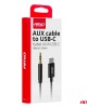 AMC-04294/AM - ΚΑΛΩΔΙΟ ΣΥΝΔΕΣΗΣ ΑΝΤΑΠΤΟΡΑΣ ΑΠΟ USB-C ΣΕ AUX MINI JACK 3.5mm 1m AMIO - 1 Τεμ. ΚΑΛΩΔΙΟ ΣΥΝΔΕΣΗΣ ΑΝΤΑΠΤΟΡΑΣ ΑΠΟ USB-C ΣΕ AUX MINI JACK 3.5mm 1m AMIO - 1 Τεμ.
