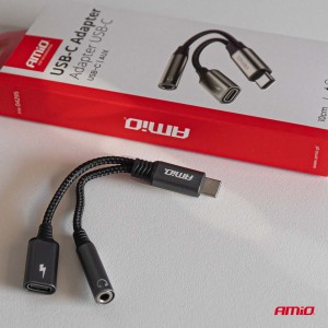 Amio - ΚΑΛΩΔΙΟ ΦΟΡΤΙΣΗΣ USB ΑΠΟ USB-C ΣΕ USB-C & ΑΝΤΑΠΤΟΡΑΣ ΑΚΟΥΣΤΙΚΩΝ MINI JACK 3.5mm ΘΗΛΥΚΟ 10cm - 1 Τεμ. (04295/AM) Amio - ΚΑΛΩΔΙΟ ΦΟΡΤΙΣΗΣ USB ΑΠΟ USB-C ΣΕ USB-C & ΑΝΤΑΠΤΟΡΑΣ ΑΚΟΥΣΤΙΚΩΝ MINI JACK 3.5mm ΘΗΛΥΚΟ 10cm - 1 Τεμ. (04295/AM)