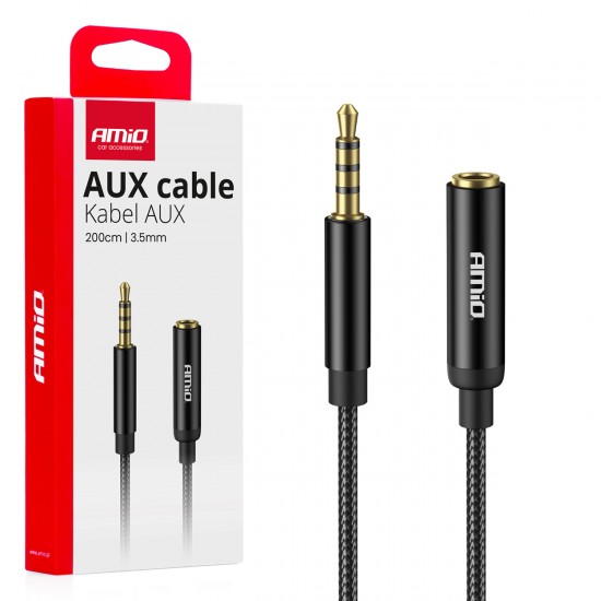 AMC-04296/AM - ΚΑΛΩΔΙΟ ΣΥΝΔΕΣΗΣ AUX MINI JACK ΑΠΟ ΑΡΣΕΝΙΚΟ 3.5mm ΣΕ ΘΗΛΥΚΟ 3.5mm 2m AMIO - 1 Τεμ. ΚΑΛΩΔΙΟ ΣΥΝΔΕΣΗΣ AUX MINI JACK ΑΠΟ ΑΡΣΕΝΙΚΟ 3.5mm ΣΕ ΘΗΛΥΚΟ 3.5mm 2m AMIO - 1 Τεμ.