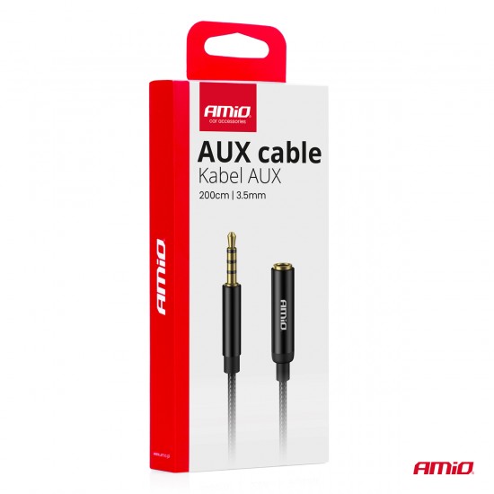 AMC-04296/AM - ΚΑΛΩΔΙΟ ΣΥΝΔΕΣΗΣ AUX MINI JACK ΑΠΟ ΑΡΣΕΝΙΚΟ 3.5mm ΣΕ ΘΗΛΥΚΟ 3.5mm 2m AMIO - 1 Τεμ. ΚΑΛΩΔΙΟ ΣΥΝΔΕΣΗΣ AUX MINI JACK ΑΠΟ ΑΡΣΕΝΙΚΟ 3.5mm ΣΕ ΘΗΛΥΚΟ 3.5mm 2m AMIO - 1 Τεμ.