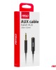 AMC-04296/AM - ΚΑΛΩΔΙΟ ΣΥΝΔΕΣΗΣ AUX MINI JACK ΑΠΟ ΑΡΣΕΝΙΚΟ 3.5mm ΣΕ ΘΗΛΥΚΟ 3.5mm 2m AMIO - 1 Τεμ. ΚΑΛΩΔΙΟ ΣΥΝΔΕΣΗΣ AUX MINI JACK ΑΠΟ ΑΡΣΕΝΙΚΟ 3.5mm ΣΕ ΘΗΛΥΚΟ 3.5mm 2m AMIO - 1 Τεμ.
