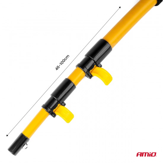 AMC-04333/AM - ΒΟΥΡΤΣΑ ΚΑΘΑΡΙΣΜΟΥ ΜΕ ΤΗΛΕΣΚΟΠΙΚΟ ΚΟΝΤΑΡΙ 46-100cm & 3 ΠΑΝΑΚΙΑ ΚΑΘΑΡΙΣΜΟΥ ΜΙΚΡΟΦΙΜΠΡΑ ΑΜΙΟ - 1 ΤΕΜ. ΒΟΥΡΤΣΑ ΚΑΘΑΡΙΣΜΟΥ ΜΕ ΤΗΛΕΣΚΟΠΙΚΟ ΚΟΝΤΑΡΙ 46-100cm & 3 ΠΑΝΑΚΙΑ ΚΑΘΑΡΙΣΜΟΥ ΜΙΚΡΟΦΙΜΠΡΑ ΑΜΙΟ - 1 ΤΕΜ.