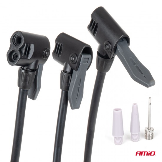 ΤΡΟΜΠΑ ΑΕΡΟΣ ΠΟΔΗΛΑΤΟΥ ΔΑΠΕΔΟΥ/ΧΕΙΡΟΣ ΑΛΟΥΜΙΝΙΟΥ ΜΕ ΜΑΝΟΜΕΤΡΟ MINI PU08 1ΤΕΜ. AMIO