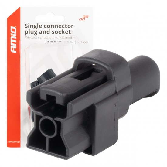 AMC-04345/AM - ΦΙΣΑ ΣΥΝΔΕΣΗΣ ΜΕ ΥΠΟΔΟΧΗ 1 PIN Φ2,2mm ΑΔΙΑΒΡΟΧΗ AMIO - 1 τεμ. ΦΙΣΑ ΣΥΝΔΕΣΗΣ ΜΕ ΥΠΟΔΟΧΗ 1 PIN Φ2,2mm ΑΔΙΑΒΡΟΧΗ AMIO - 1 τεμ.