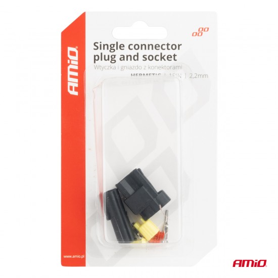 AMC-04345/AM - ΦΙΣΑ ΣΥΝΔΕΣΗΣ ΜΕ ΥΠΟΔΟΧΗ 1 PIN Φ2,2mm ΑΔΙΑΒΡΟΧΗ AMIO - 1 τεμ. ΦΙΣΑ ΣΥΝΔΕΣΗΣ ΜΕ ΥΠΟΔΟΧΗ 1 PIN Φ2,2mm ΑΔΙΑΒΡΟΧΗ AMIO - 1 τεμ.