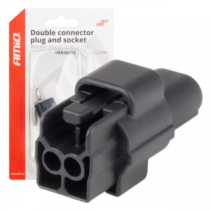 ΦΙΣΑ ΣΥΝΔΕΣΗΣ ΜΕ ΥΠΟΔΟΧΗ 2 PIN Φ2,2mm ΑΔΙΑΒΡΟΧΗ AMIO - 1 τεμ.