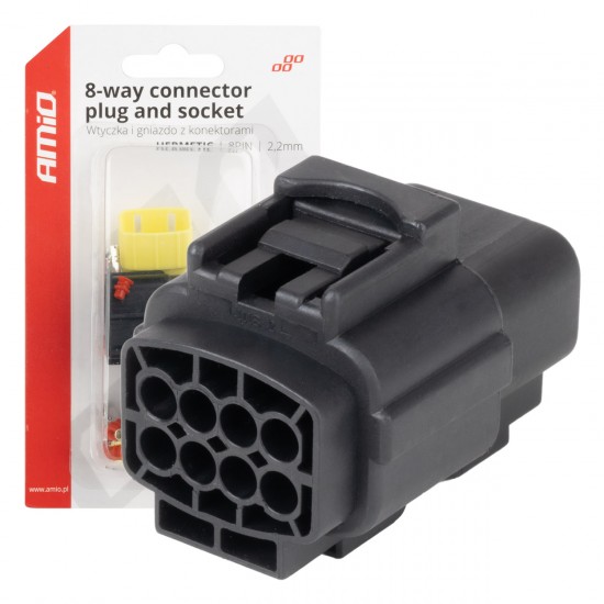 AMC-04350/AM - ΦΙΣΑ ΣΥΝΔΕΣΗΣ ΜΕ ΥΠΟΔΟΧΗ 8 PIN Φ2,2mm ΑΔΙΑΒΡΟΧΗ AMIO - 1 τεμ. ΦΙΣΑ ΣΥΝΔΕΣΗΣ ΜΕ ΥΠΟΔΟΧΗ 8 PIN Φ2,2mm ΑΔΙΑΒΡΟΧΗ AMIO - 1 τεμ.