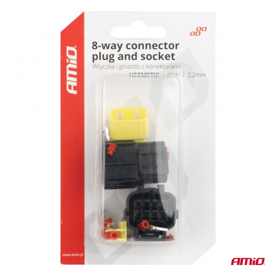 AMC-04350/AM - ΦΙΣΑ ΣΥΝΔΕΣΗΣ ΜΕ ΥΠΟΔΟΧΗ 8 PIN Φ2,2mm ΑΔΙΑΒΡΟΧΗ AMIO - 1 τεμ. ΦΙΣΑ ΣΥΝΔΕΣΗΣ ΜΕ ΥΠΟΔΟΧΗ 8 PIN Φ2,2mm ΑΔΙΑΒΡΟΧΗ AMIO - 1 τεμ.