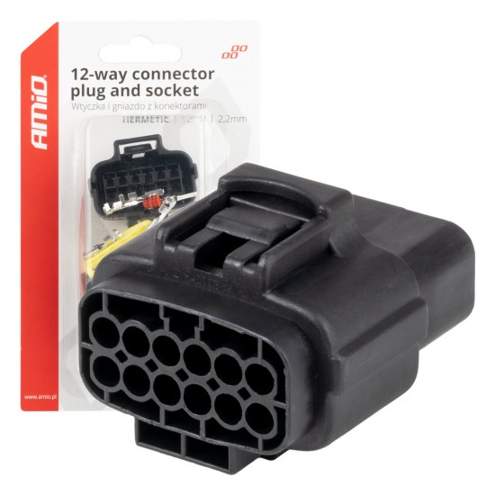 AMC-04352/AM - ΦΙΣΑ ΣΥΝΔΕΣΗΣ ΜΕ ΥΠΟΔΟΧΗ 12 PIN Φ2,2mm ΑΔΙΑΒΡΟΧΗ AMIO - 1 τεμ. ΦΙΣΑ ΣΥΝΔΕΣΗΣ ΜΕ ΥΠΟΔΟΧΗ 12 PIN Φ2,2mm ΑΔΙΑΒΡΟΧΗ AMIO - 1 τεμ.