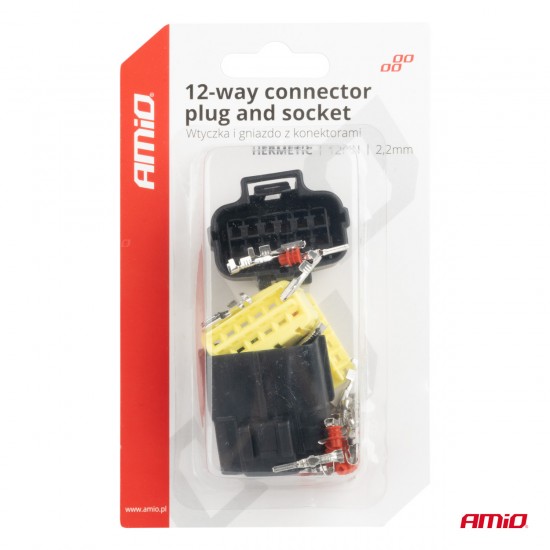 AMC-04352/AM - ΦΙΣΑ ΣΥΝΔΕΣΗΣ ΜΕ ΥΠΟΔΟΧΗ 12 PIN Φ2,2mm ΑΔΙΑΒΡΟΧΗ AMIO - 1 τεμ. ΦΙΣΑ ΣΥΝΔΕΣΗΣ ΜΕ ΥΠΟΔΟΧΗ 12 PIN Φ2,2mm ΑΔΙΑΒΡΟΧΗ AMIO - 1 τεμ.