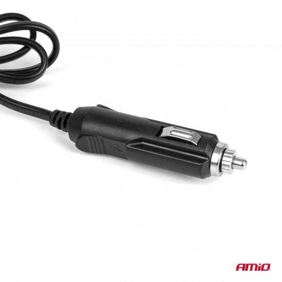 ΑΝΤΑΠΤΟΡΑΣ ΑΝΑΠΤΗΡΑ 12/24V 120W ΜΑΥΡΟΣ/3 ΘΕΣΕΙΣ/ΚΑΛΩΔΙΟ 80cm AMIO - 1 Τεμ.