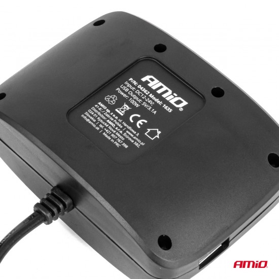 AMC-04362/AM - ΑΝΤΑΠΤΟΡΑΣ ΑΝΑΠΤΗΡΑ 12/24V 100W ΜΑΥΡΟΣ/3 ΘΕΣΕΙΣ/2xUSB-A /ΚΟΥΜΠΙ ON-OFF/ΚΑΛΩΔΙΟ 70cm AMIO - 1 Τεμ. ΑΝΤΑΠΤΟΡΑΣ ΑΝΑΠΤΗΡΑ 12/24V 100W ΜΑΥΡΟΣ/3 ΘΕΣΕΙΣ/2xUSB-A /ΚΟΥΜΠΙ ON-OFF/ΚΑΛΩΔΙΟ 70cm AMIO - 1 Τεμ.