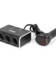 AMC-04364/AM - ΑΝΤΑΠΤΟΡΑΣ ΑΝΑΠΤΗΡΑ 12/24V 120W ΨΗΦΙΑΚΟΣ ΜΑΥΡΟΣ/3 ΘΕΣΕΙΣ/2xUSB-A QC 3.0 ΜΕ ΚΑΛΩΔΙΟ 80cm AMIO - 1 Τεμ. ΑΝΤΑΠΤΟΡΑΣ ΑΝΑΠΤΗΡΑ 12/24V 120W ΨΗΦΙΑΚΟΣ ΜΑΥΡΟΣ/3 ΘΕΣΕΙΣ/2xUSB-A QC 3.0 ΜΕ ΚΑΛΩΔΙΟ 80cm AMIO - 1 Τεμ.