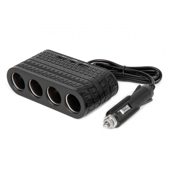 AMC-04367/AM - ΑΝΤΑΠΤΟΡΑΣ ΑΝΑΠΤΗΡΑ 12/24V 120W ΜΑΥΡΟΣ - 4 ΘΕΣΕΙΣ - 2xUSB-A + 1xUSB-C - ΚΑΛΩΔΙΟ 80cm AMIO - 1 Τεμ. ΑΝΤΑΠΤΟΡΑΣ ΑΝΑΠΤΗΡΑ 12/24V 120W ΜΑΥΡΟΣ - 4 ΘΕΣΕΙΣ - 2xUSB-A + 1xUSB-C - ΚΑΛΩΔΙΟ 80cm AMIO - 1 Τεμ.
