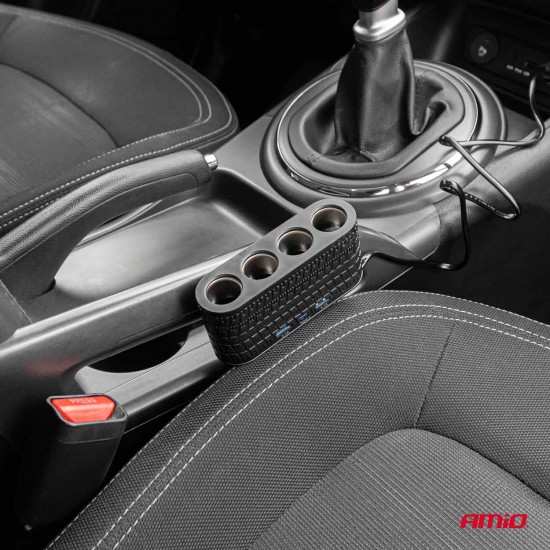 AMC-04367/AM - ΑΝΤΑΠΤΟΡΑΣ ΑΝΑΠΤΗΡΑ 12/24V 120W ΜΑΥΡΟΣ - 4 ΘΕΣΕΙΣ - 2xUSB-A + 1xUSB-C - ΚΑΛΩΔΙΟ 80cm AMIO - 1 Τεμ. ΑΝΤΑΠΤΟΡΑΣ ΑΝΑΠΤΗΡΑ 12/24V 120W ΜΑΥΡΟΣ - 4 ΘΕΣΕΙΣ - 2xUSB-A + 1xUSB-C - ΚΑΛΩΔΙΟ 80cm AMIO - 1 Τεμ.