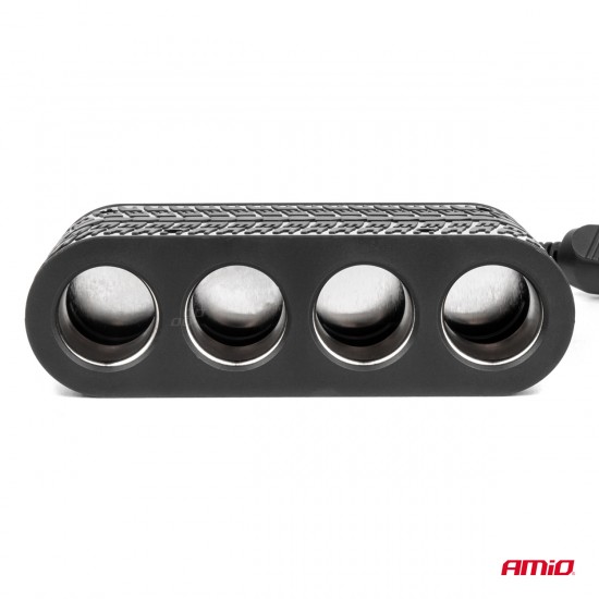 AMC-04367/AM - ΑΝΤΑΠΤΟΡΑΣ ΑΝΑΠΤΗΡΑ 12/24V 120W ΜΑΥΡΟΣ - 4 ΘΕΣΕΙΣ - 2xUSB-A + 1xUSB-C - ΚΑΛΩΔΙΟ 80cm AMIO - 1 Τεμ. ΑΝΤΑΠΤΟΡΑΣ ΑΝΑΠΤΗΡΑ 12/24V 120W ΜΑΥΡΟΣ - 4 ΘΕΣΕΙΣ - 2xUSB-A + 1xUSB-C - ΚΑΛΩΔΙΟ 80cm AMIO - 1 Τεμ.