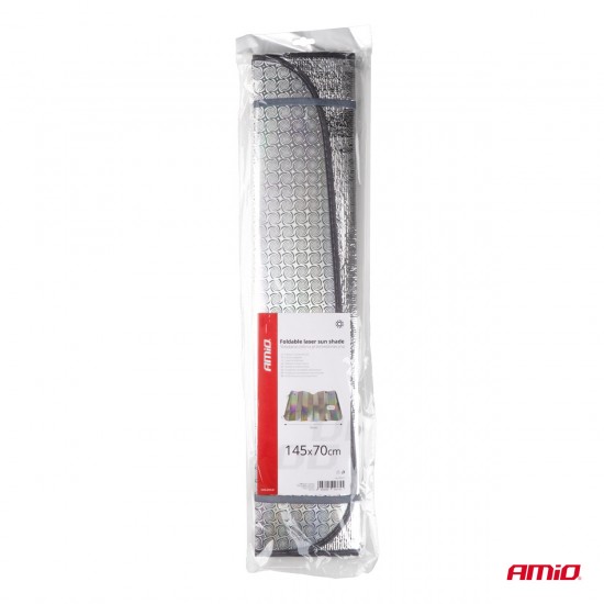 AMC-04374/AM - ΗΛΙΟΠΡΟΣΤΑΣΙΑ ΕΣΩΤΕΡΙΚΗ ΑΣΗΜΙ ΜΕ ΒΕΝΤΟΥΖΕΣ 145x70cm ΑΜΙΟ - 1 ΤΕΜ. ΗΛΙΟΠΡΟΣΤΑΣΙΑ ΕΣΩΤΕΡΙΚΗ ΑΣΗΜΙ ΜΕ ΒΕΝΤΟΥΖΕΣ 145x70cm ΑΜΙΟ - 1 ΤΕΜ.