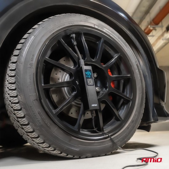 ΚΟΜΠΡΕΣΕΡ ΑΕΡΑ 12V 10BAR 150PSI 20L/MIN 100W ΜΕ ΨΗΦΙΑΚΗ ΟΘΟΝΗ & ΦΑΚΟ LED AMIO 1ΤΕΜ.