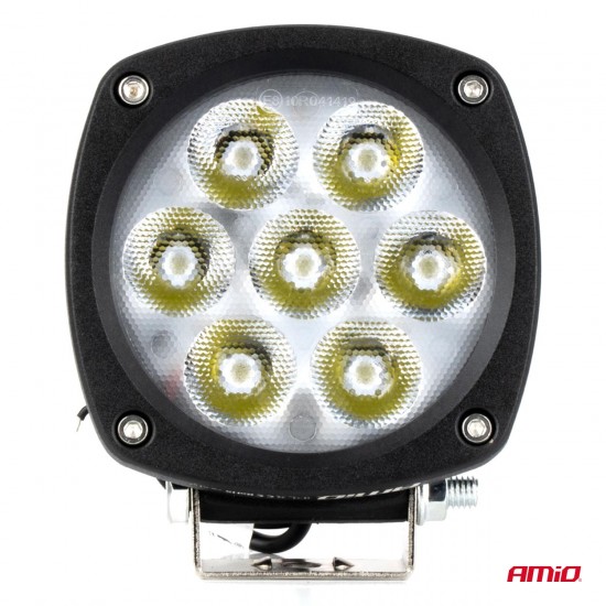 ΠΡΟΒΟΛΕΑΣ ΕΡΓΑΣΙΑΣ LED 21W 9>50V 3 ΧΡΗΣΕΩΝ ΛΕΥΚΟ ΦΩΣ 108x108x48mm AMIO - 1 Τεμ.